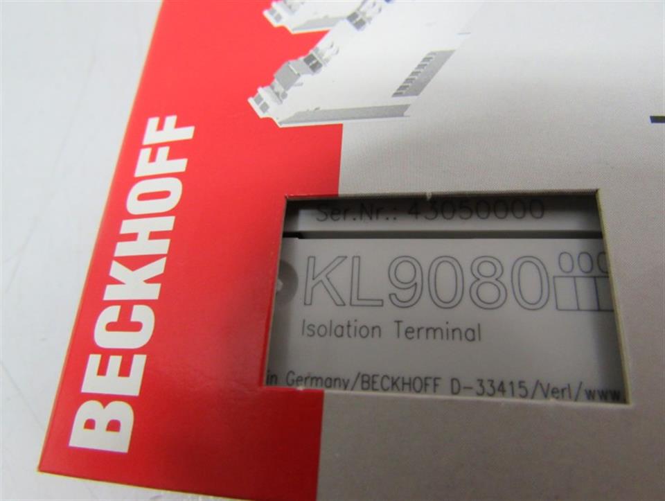 Beckhoff KL9080 Isolationsklemme / Isolation Terminal  UNUSED & OVP