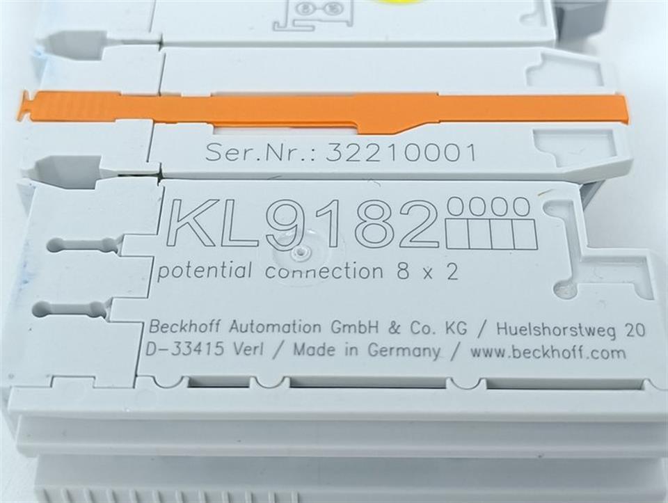 Beckhoff KL9182 Potential Connection 8x2