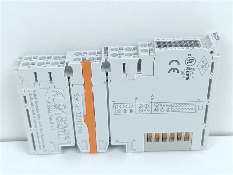 Beckhoff KL9182 Potential Connection 8x2 UNUSED