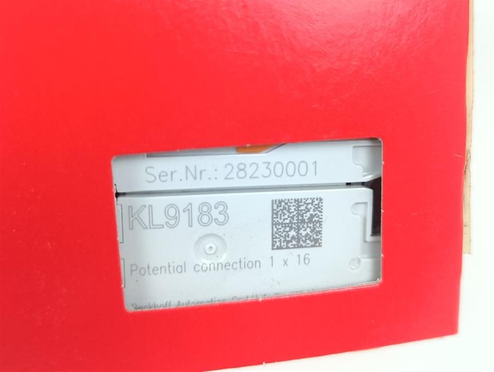 Beckhoff KL9183 Potential Connection 1x16 UNUSED & OVP