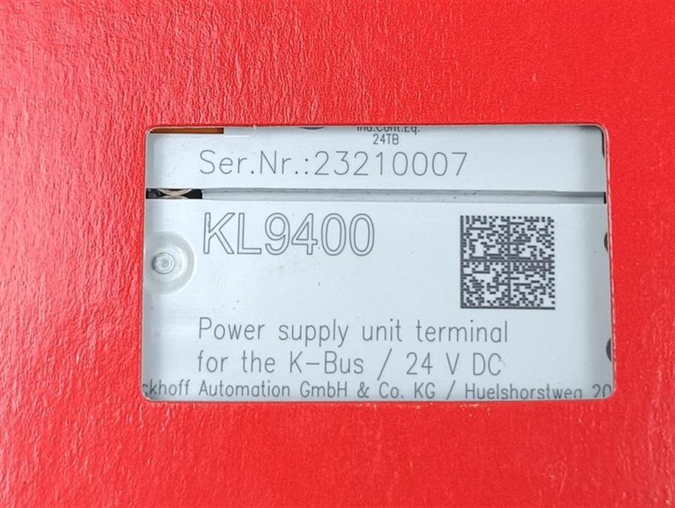 Beckhoff KL9400 Power Supply Unit Terminal for K-Bus 24V DC OVP & SEALED