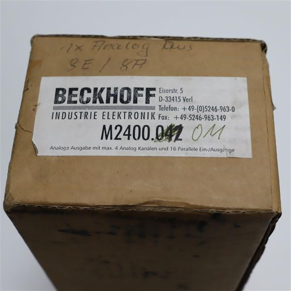Beckhoff M2400-011 ANALOG OUTPUT MODULE TOP ZUSTAND