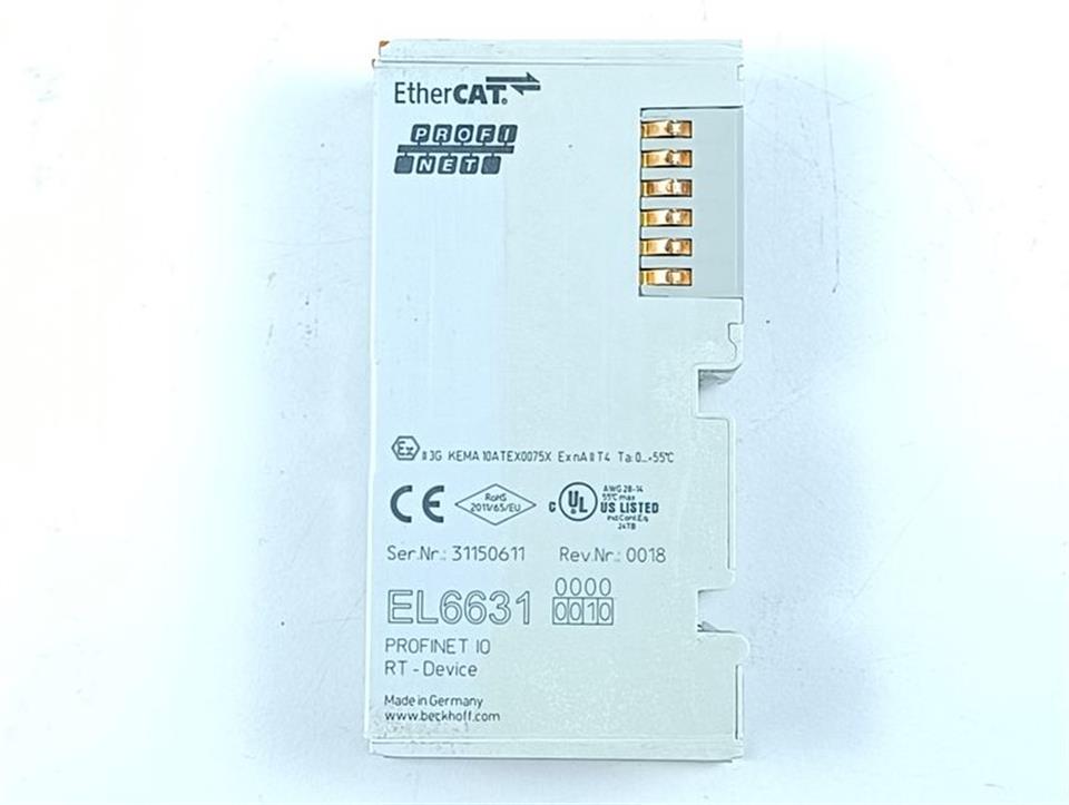 Beckhoff Profinet IO RT-Device EL6631-0010 EL 6631 TOP ZUSTAND