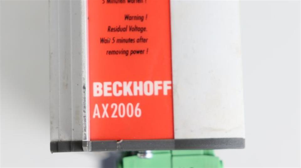 Beckhoff Servo Drive AX2006 S60600-520 6A  + Profibus TESTED & TOP ZUSTAND