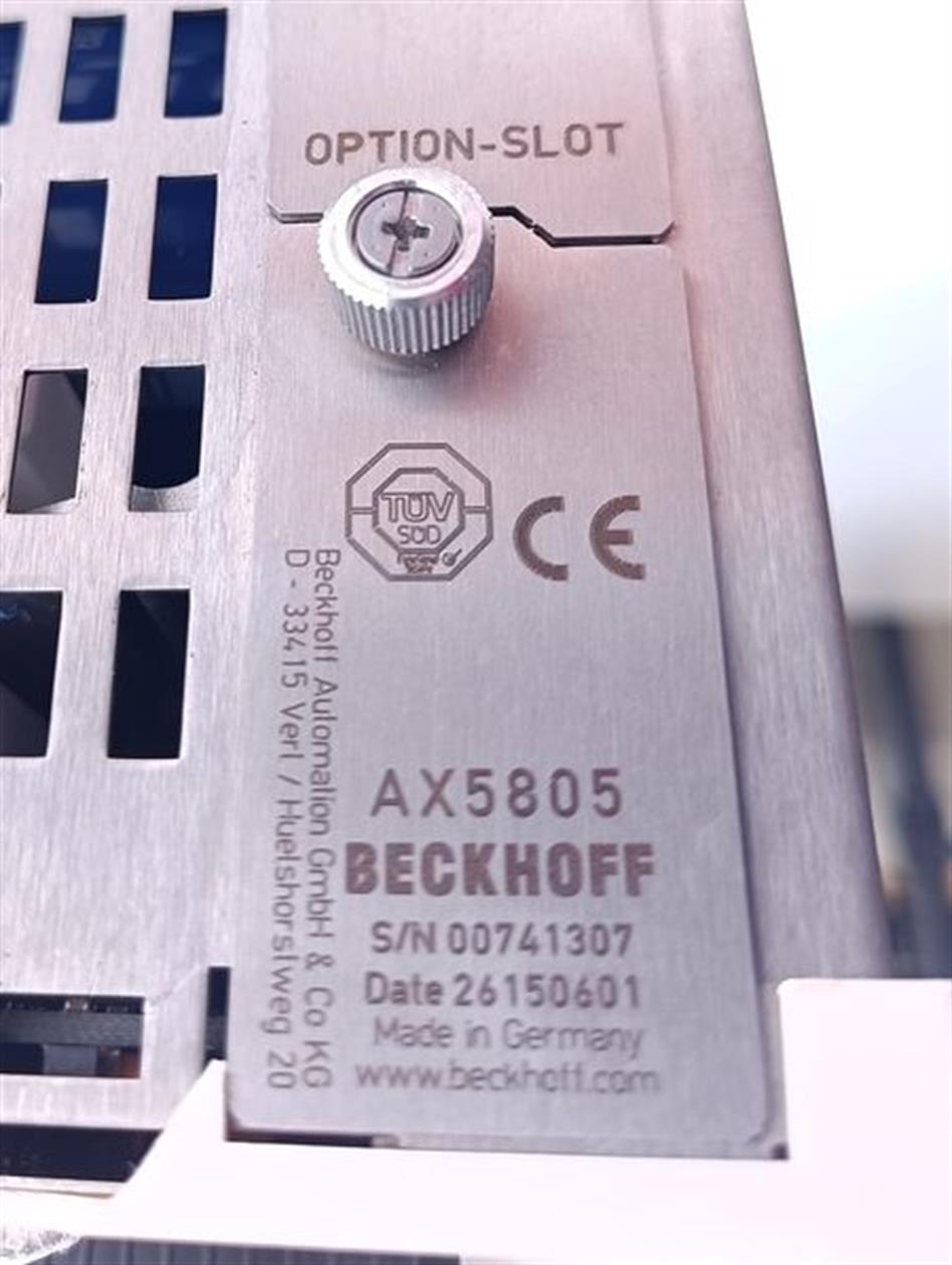 Beckhoff Servo Drive AX5112-0000-0200 + AX5805 Modul TESTED & TOP ZUSTAND
