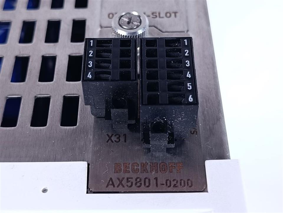 Beckhoff Servo Drive AX5118-0000-0200 + AX5801-0200 TESTED & NEUWERTIG