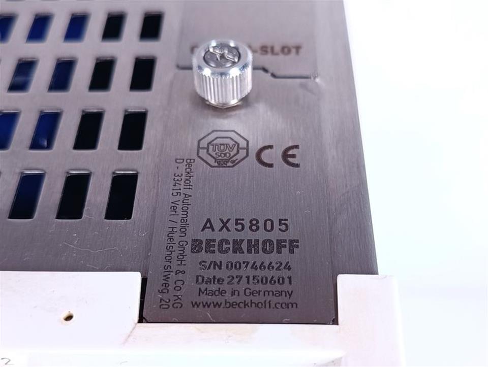 Beckhoff Servo Drive AX5118-0000-0200 + AX5805 TESTED & TOP ZUSTAND