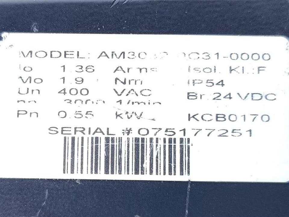 Beckhoff Servomotor AM3032-0C31-0000 NEUWERTIG