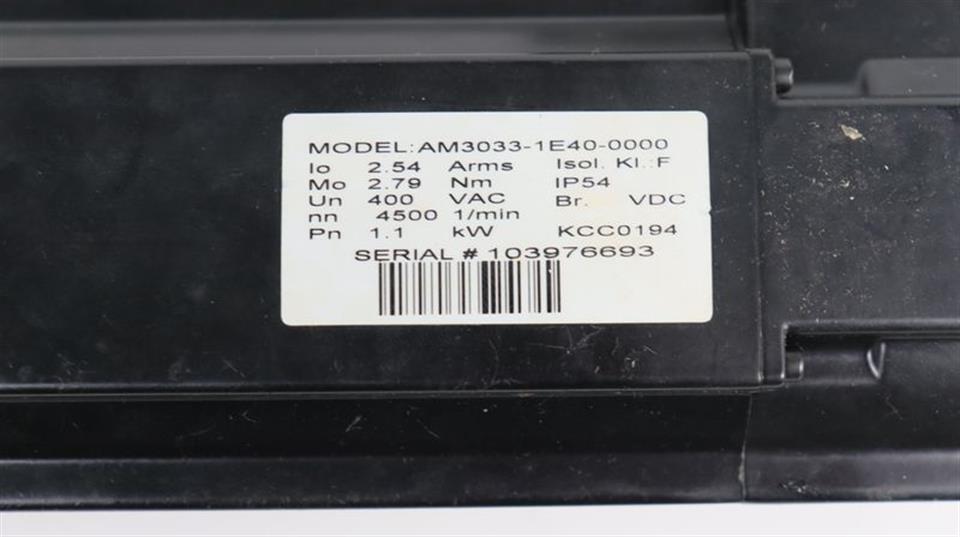 Beckhoff Servomotor AM3033-1E40-0000 1,1kW TOP ZUSTAND