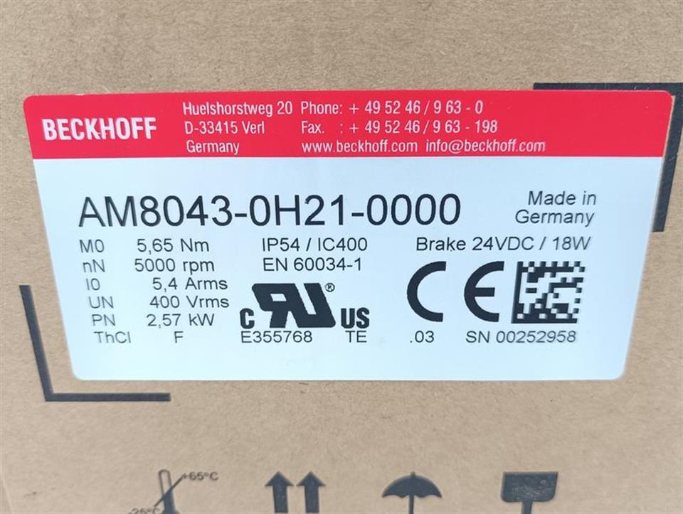 Beckhoff Servomotor AM8043-0H21-0000 UNUSED & OVP & SEALED