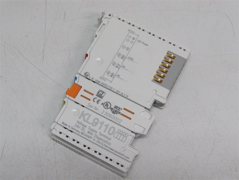 Beckhoff	KL9110 Voltage Supply Terminal 24V DC Diagnose Top Zustand
