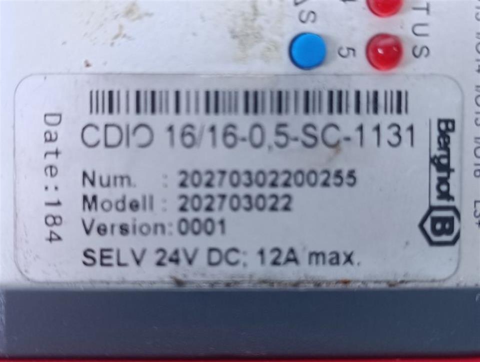 Berghof CDIO 16/16-0,5-SC-1131 Modell 202703022 GEBRAUCHT GUT & TESTED