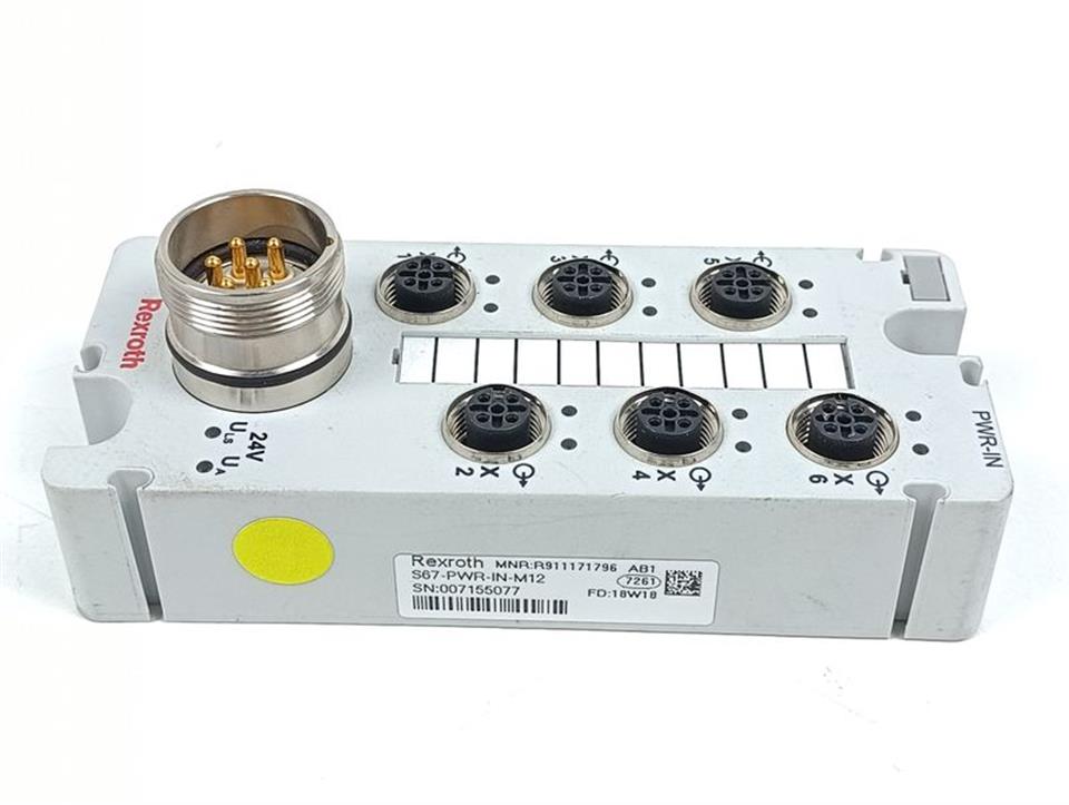 Bosch Rexroth R911171796 S67-PWR-IN-M12 TOP ZUSTAND