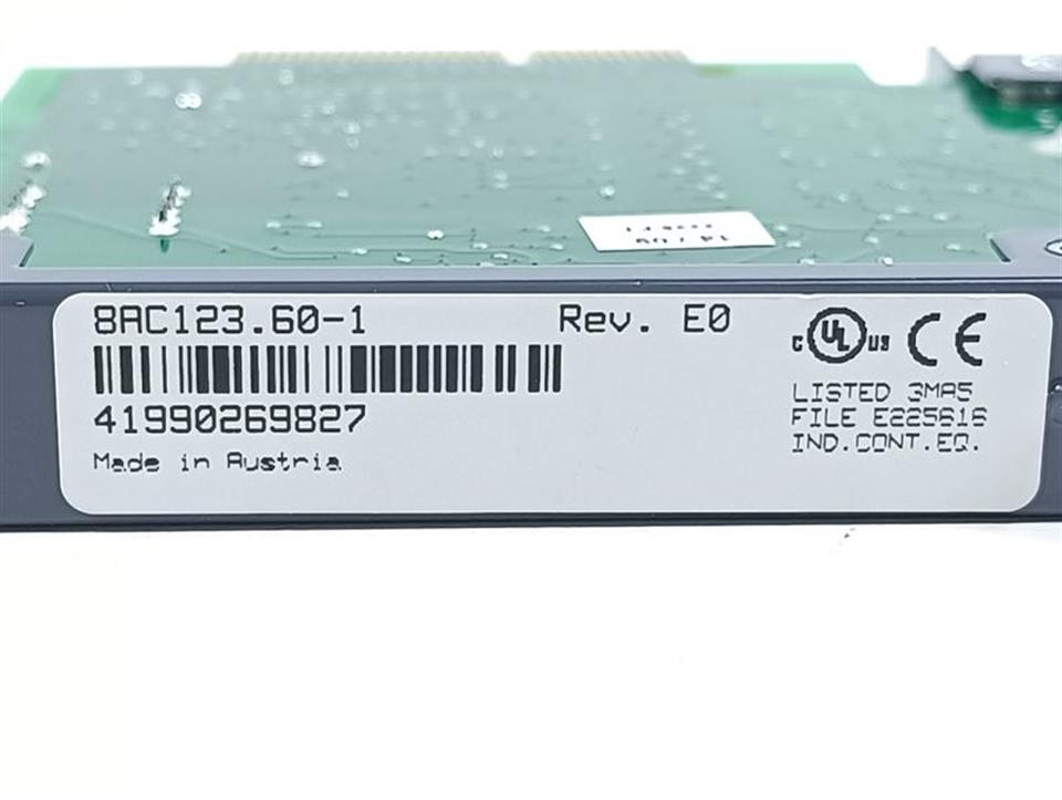 B&R AC 123 Einsteckmodul 8AC123.60-1 Rev. E0 NEUWERTIG