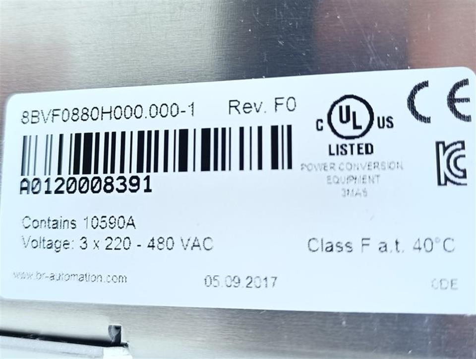 B&R ACOPOS multi 8BV F 8BVF0880H000.000-1 Rev. F0 UNUSED & OVP
