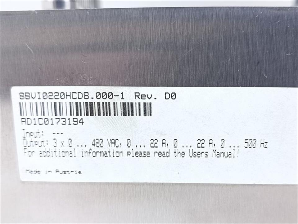 B&R ACOPOS Multi I0220D 8BVI0220HCD8.000-1 Rev. D0 NEUWERTIG
