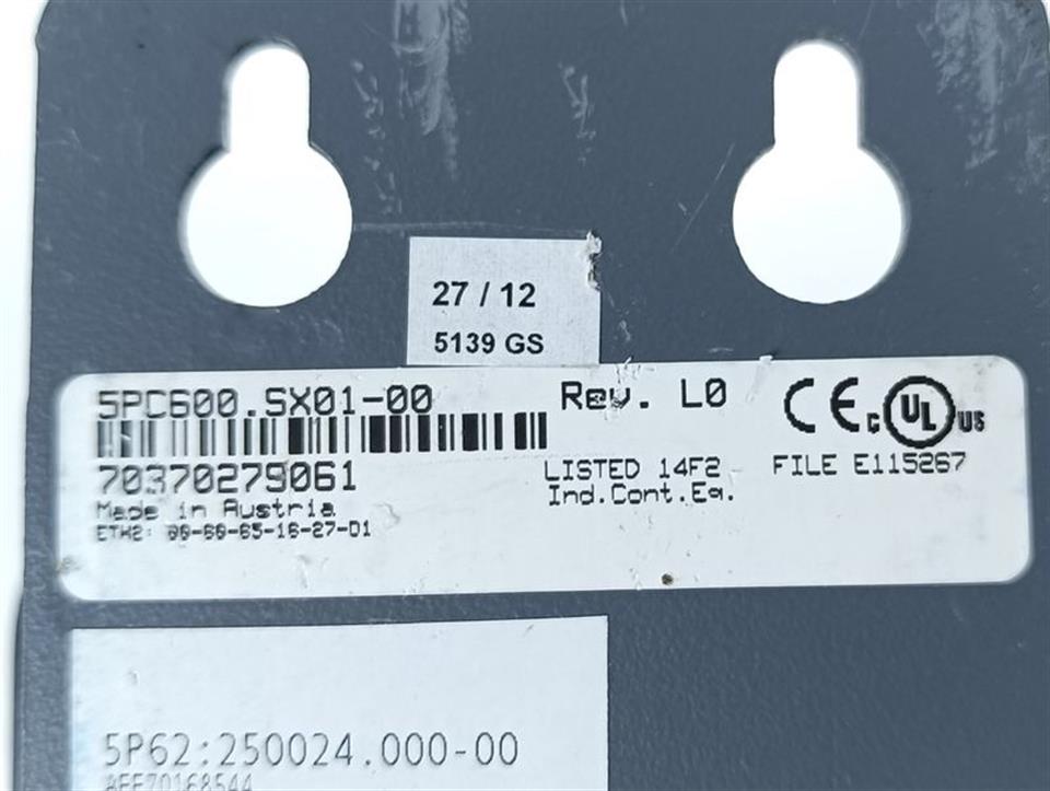 B&R Automation PC Systemeinheit 5PC600.SX01-00 REV: L0 NEUWERTIG