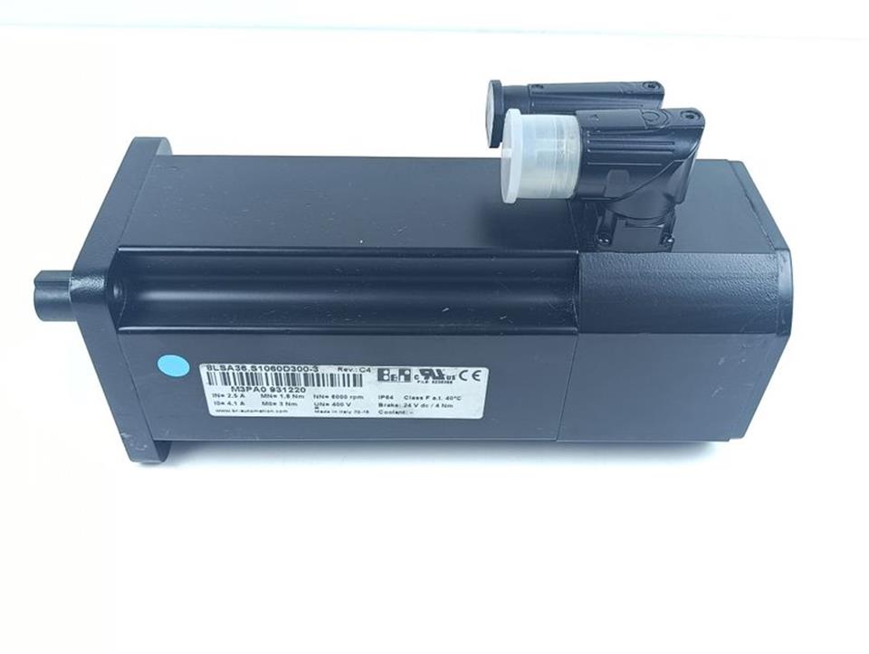 B&R Automation Servomotor 8LSA36.S1060D300-3 REV.: C4 400V 6000rpm UNUSED