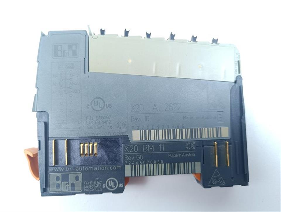 B&R Automation X20 System X20 AI 2622 REV. I0 + X20 BM 11 Rev. G0 TOP ZUSTAND