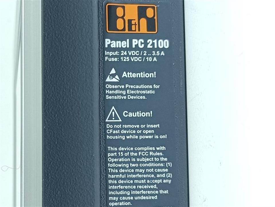 B&R Panel PC 2100 5W2A000005A407-000 TESTED & NEUWERTIG