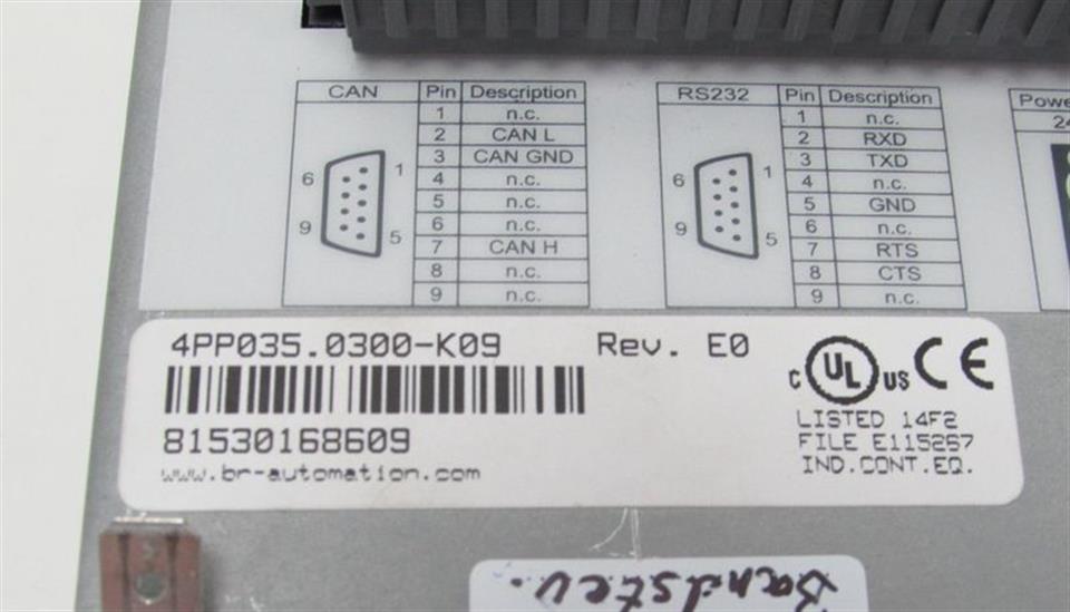 B&R Power Panel PP35 4PP035.0300-K09 REV.E0 TESTED TOP ZUSTAND