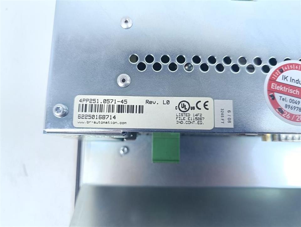 B&R PP251 Power Panel 4PP251.0571-45 Rev.L0 TESTED & TOP ZUSTAND & OVP