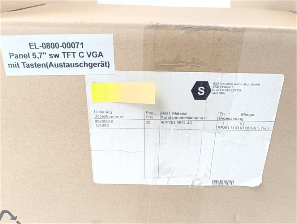 B&R PP251 Power Panel 4PP251.0571-45 Rev.L0 TESTED & TOP ZUSTAND & OVP