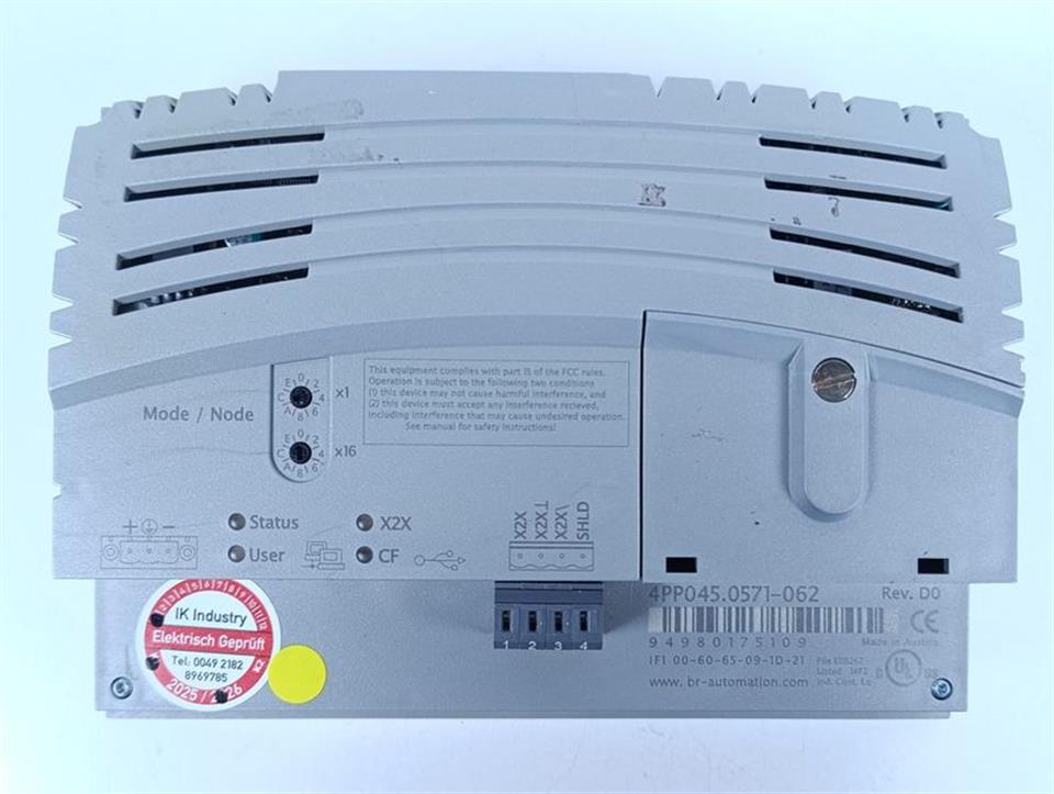 B&R Touchpanel PP45 4PP045.0571-062 REV. D0 TESTED & TOP ZUSTAND