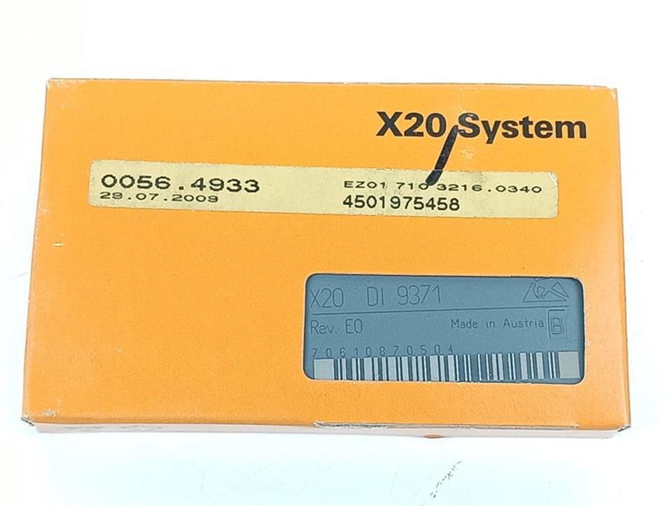 B&R X20 System X20 DI 9371 Rev. E0 UNUSED & OVP