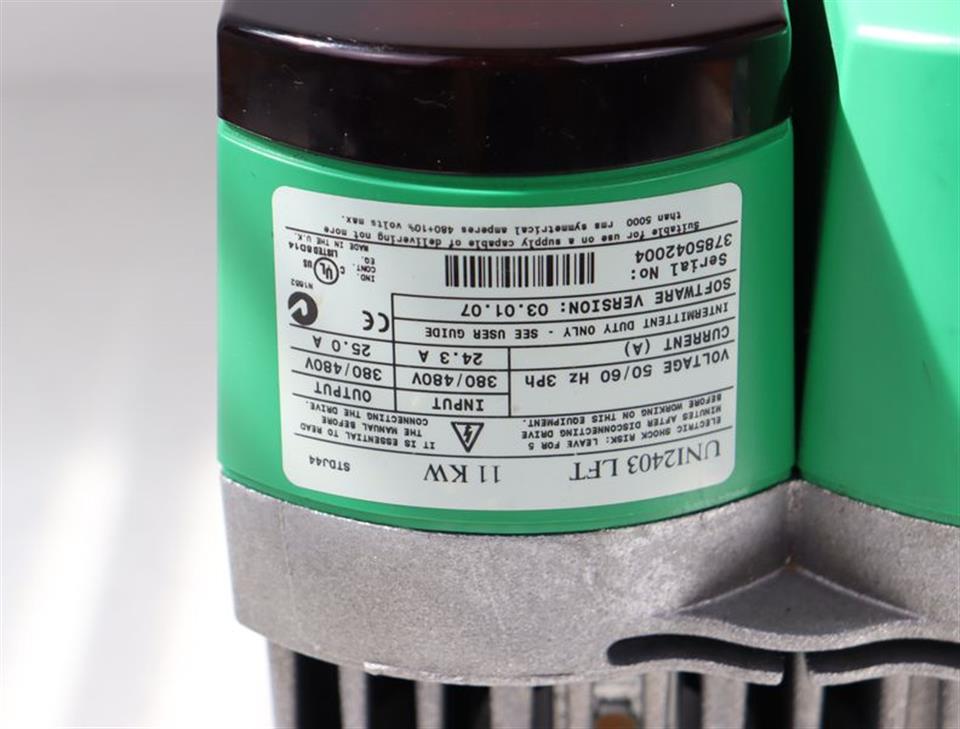 Control Techniques Unidrive UNI2403 LFT 11KW Servo Drive TESTED Top Zustand