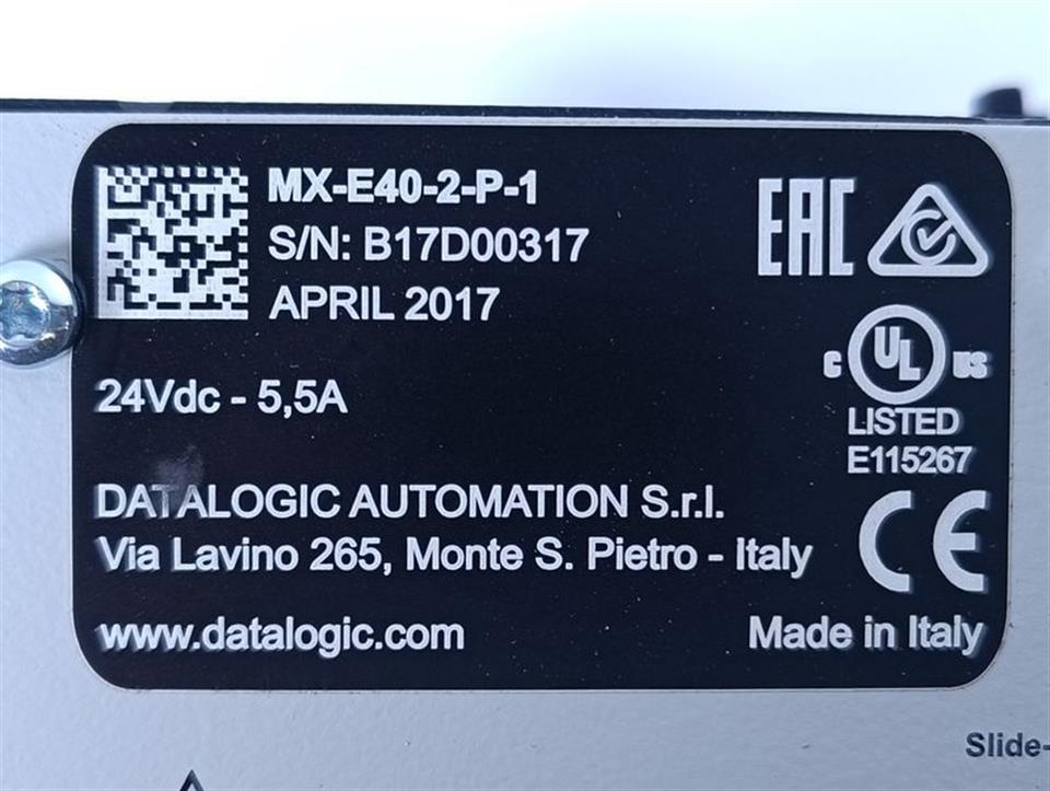 DATALOGIC Controller for Camera MX-E40-2-P-1 TESTED & NEUWERTIG