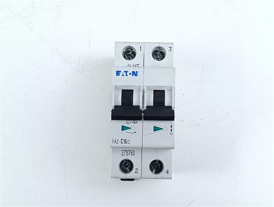 EATON FAZ-C16/2 Leitungsschutzschalter 2 Phase NEUWERTIG