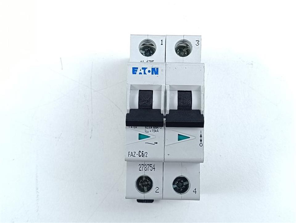EATON FAZ-C6/2 Leitungsschutzschalter 2 Phase NEUWERTIG