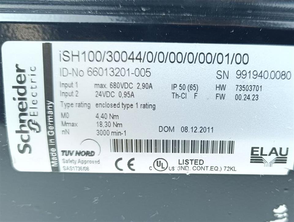 Elau Schneider VIA1002C01F0000 iSH100/30044/0/0/00/0/00/01/00 66013201-005 TOP