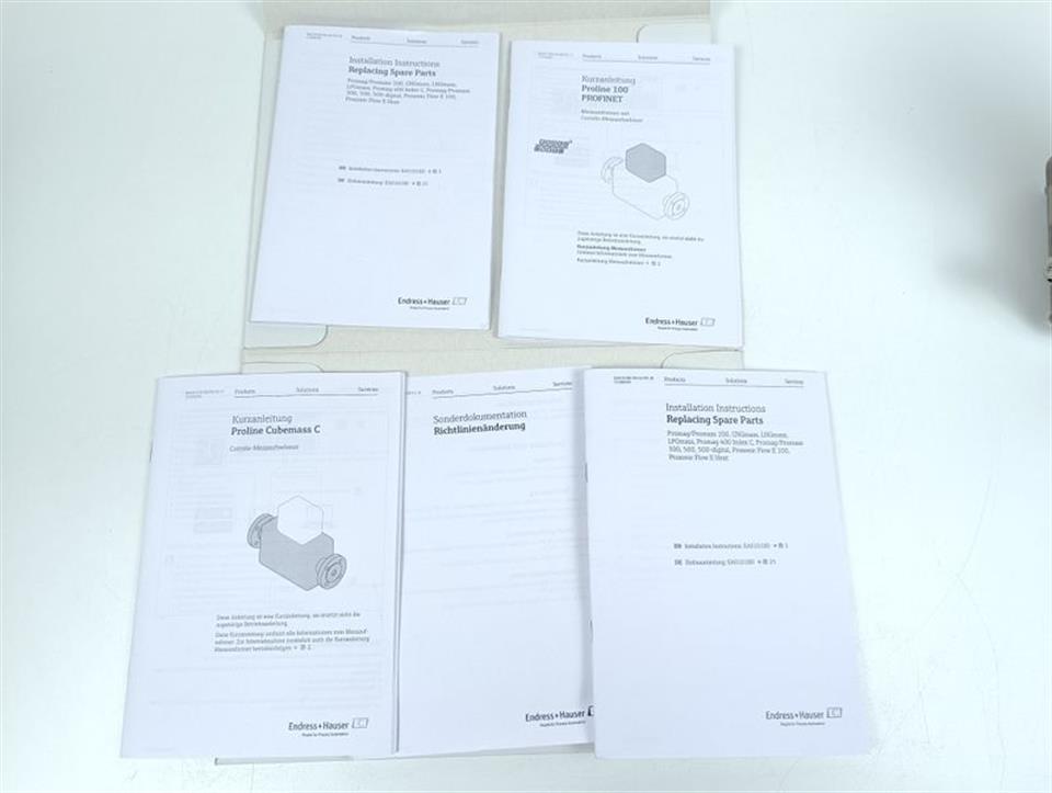 ENDRESS + HAUSER Cubemass 100 Order: 8C1B01-1F76/0 + XPD005-CAABAA UNUSED