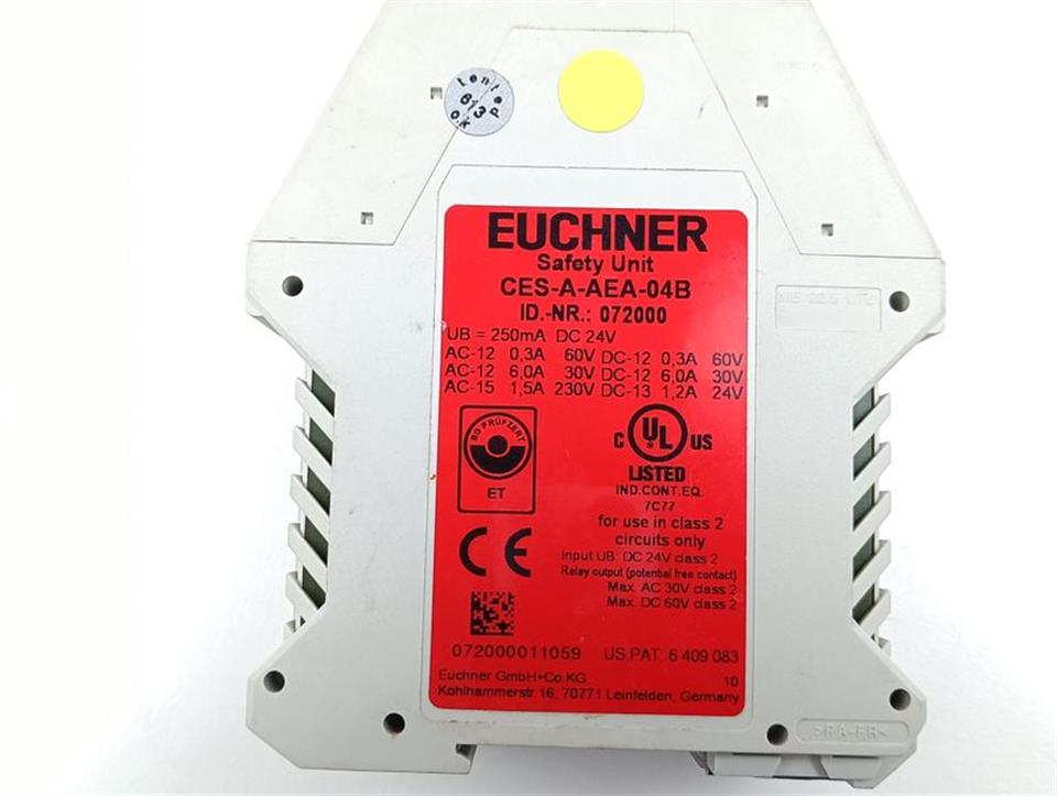 Euchner CES-A-AEA-04B ID.-NR.: 072000 TOP ZUSTAND