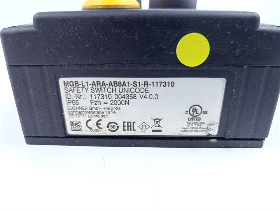 Euchner Safety Switch Unicode MGB-L1-ARA-AB8A1-S1-R-117310 V4.0.0 TOP ZUSTAND