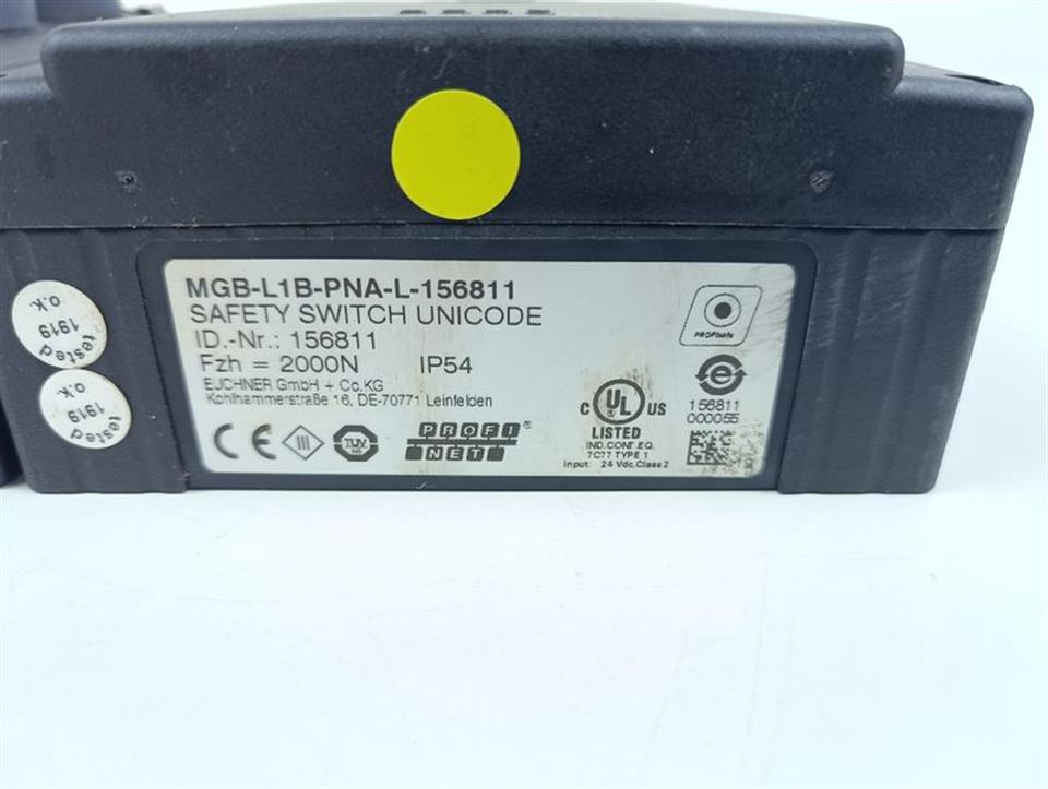 Euchner Safety Switch Unicode MGB-L1B-PNA-L-156811 V3.30.11 TOP ZUSTAND