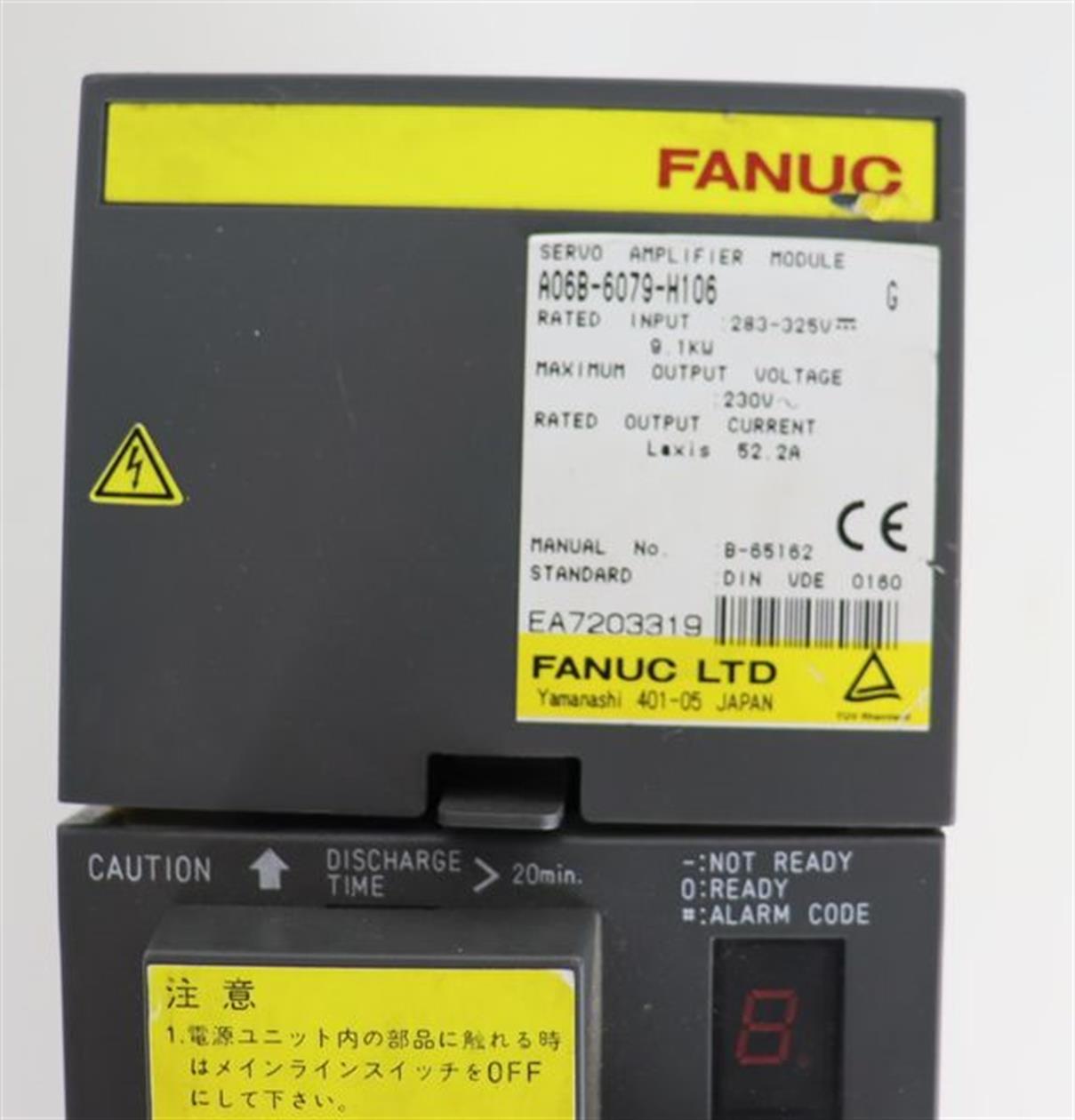 Fanuc A06B-6079-H106 Servo Amplifier Module Version G TOP ZUSTAND