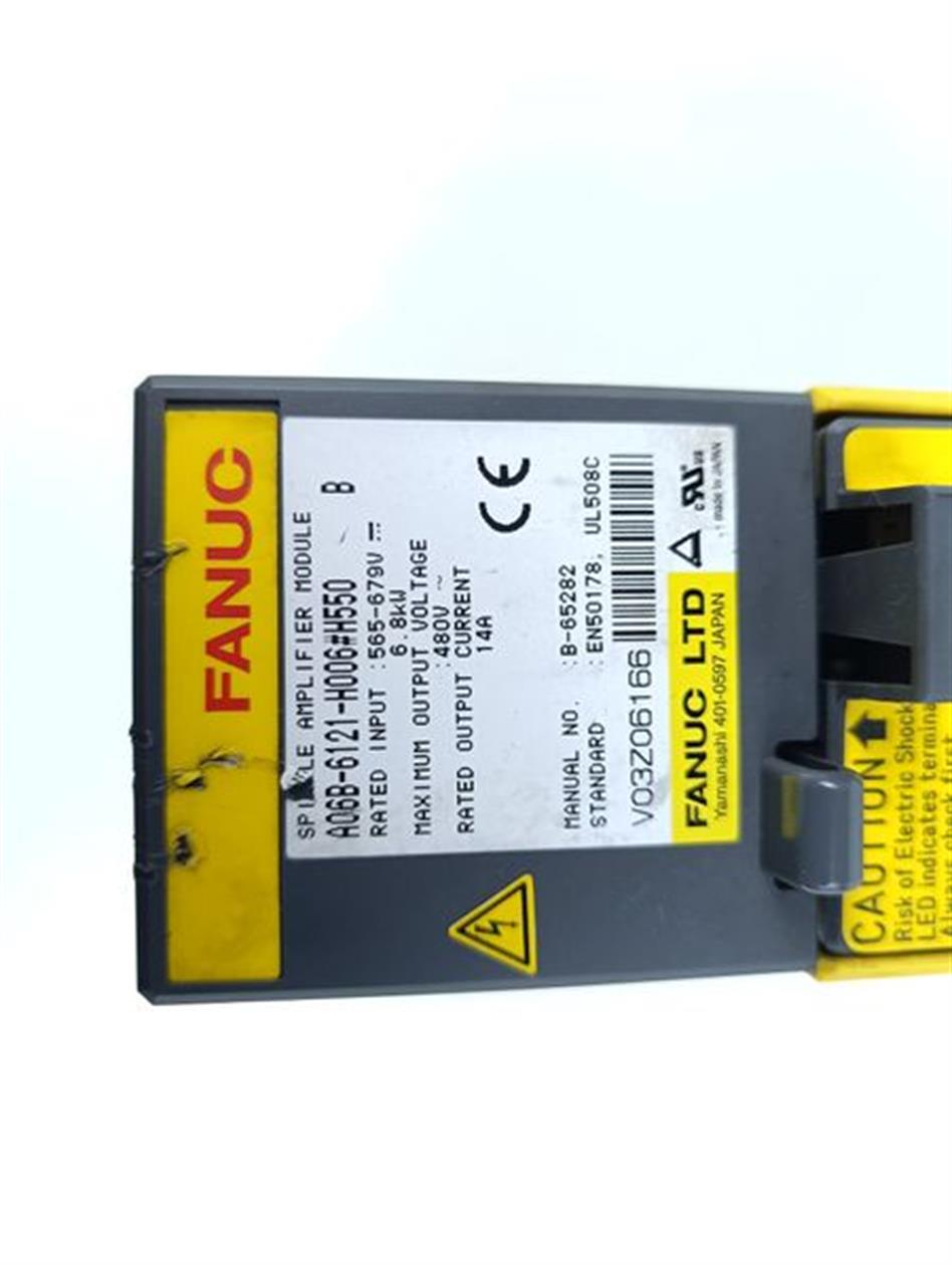 Fanuc Spindle Amplifier Module A06B-6121-H006#H550 Ver. B 6,8kW 14A TOP ZUSTAND