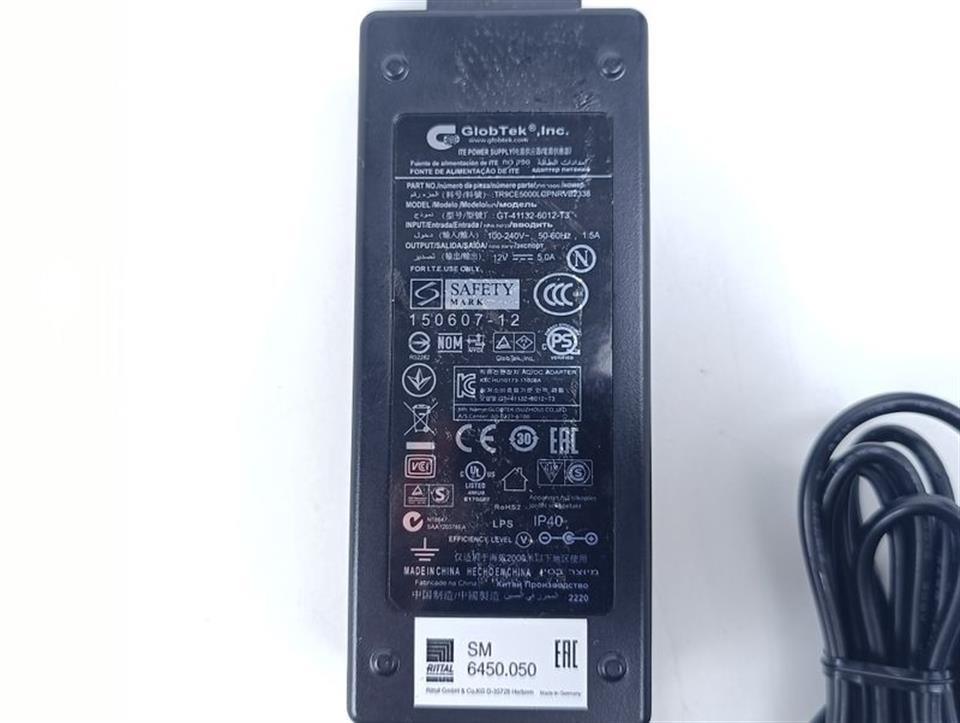 GlobTek GT-41132-6012-T3 Output 12 V 5.0 A Netzteil Adapter TOP ZUSTAND