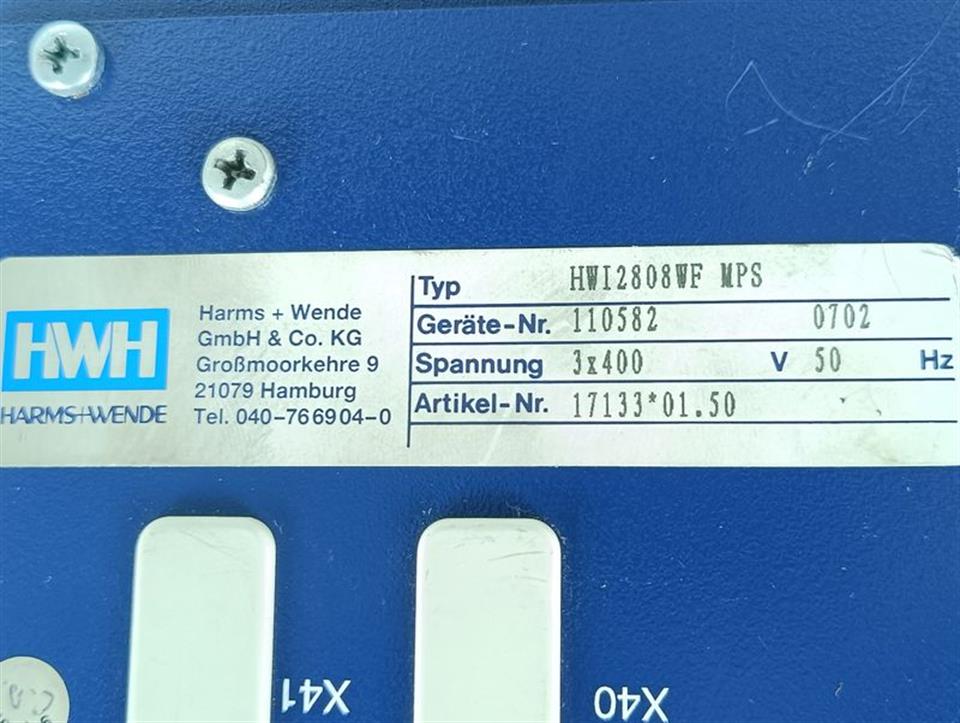 Harms + Wende HWI2808WF Art.-Nr.: 17133*01.50 TESTED & TOP ZUSTAND