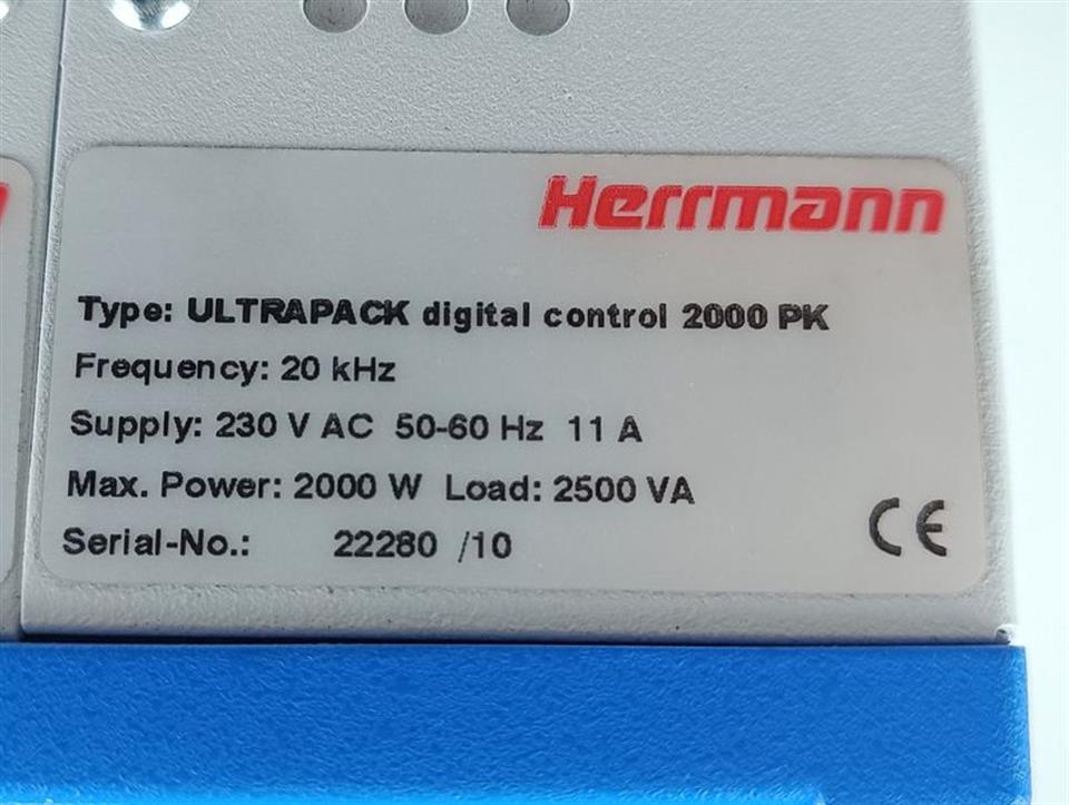 Herrmann Ultrapack digital control 2000 PK 230V AC 2000W 11A NEUWERTIG