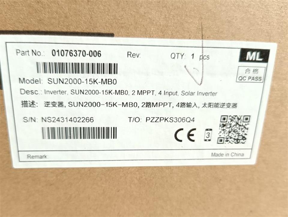 Huawei SUN2000-15K-MB0 Hybrid Wechselrichter 01076370-006 OVP & SEALED