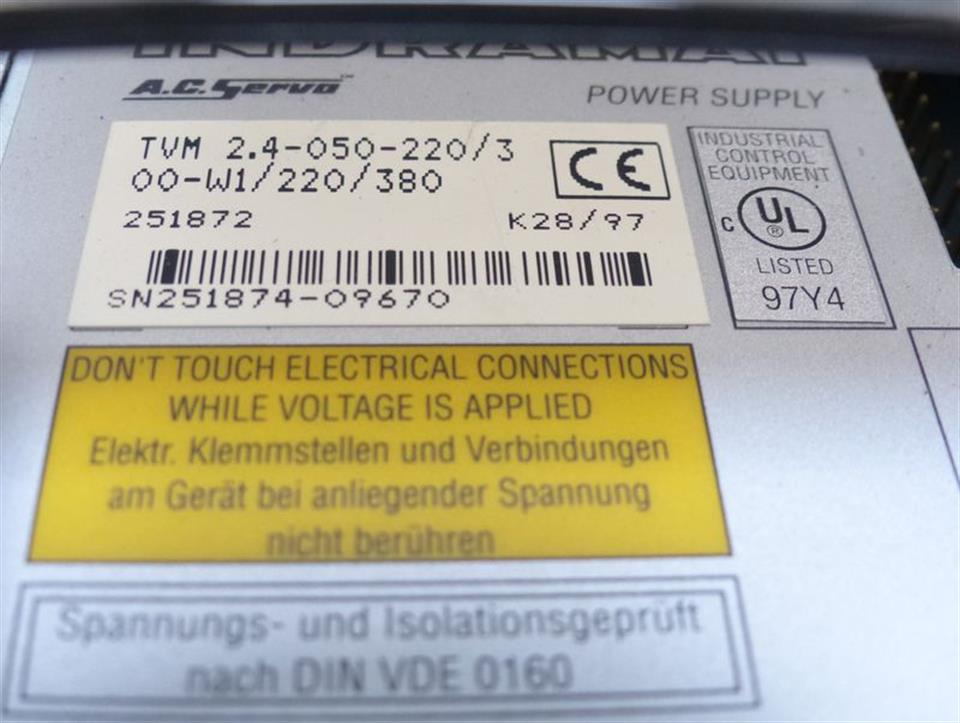 INDRAMAT AC Servo Power Supply TVM 2.4-050-220/300-W1/220/380 Top Zustand TESTED