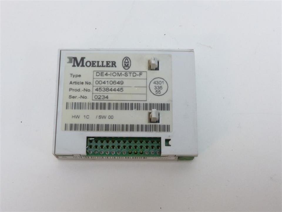 Klöckner Moeller DE4-IOM-STD-F Ein Ausgabe Modul Artikel Nr 00410649 TOP ZUSTAND