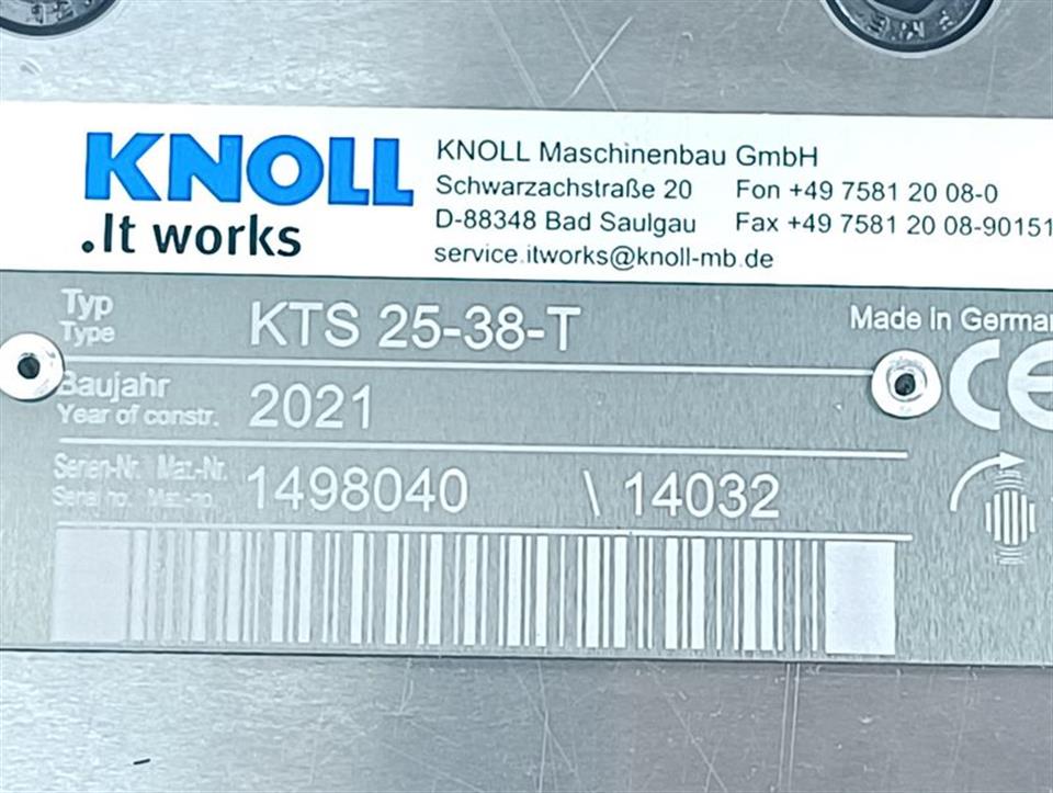 Knoll KTS 25-38-T Baujahr:2021 UNUSED