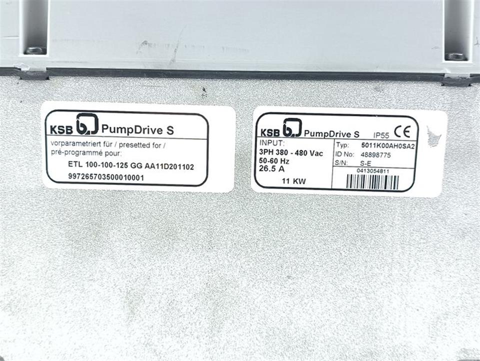 KSB 5011K00AH0SA2 Pump Drive 11KW 26,5A 400V TESTED TOP ZUSTAND