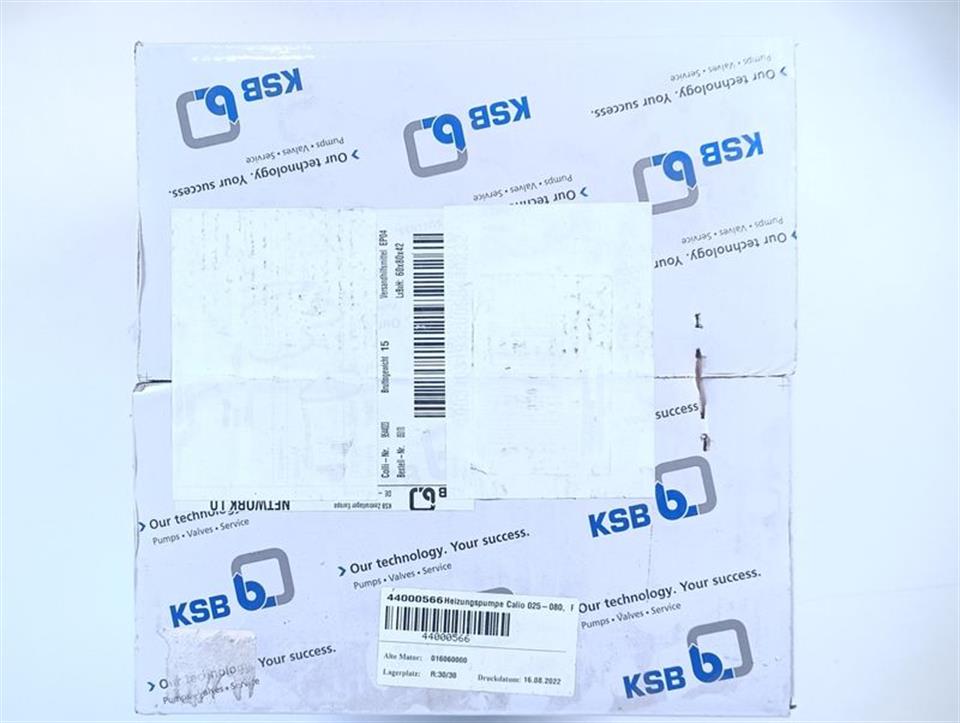 KSB Calio 025-080 Heizungsumwälzpumpe Mat. Nr.: 29134913 UNUSED & OVP SEALED