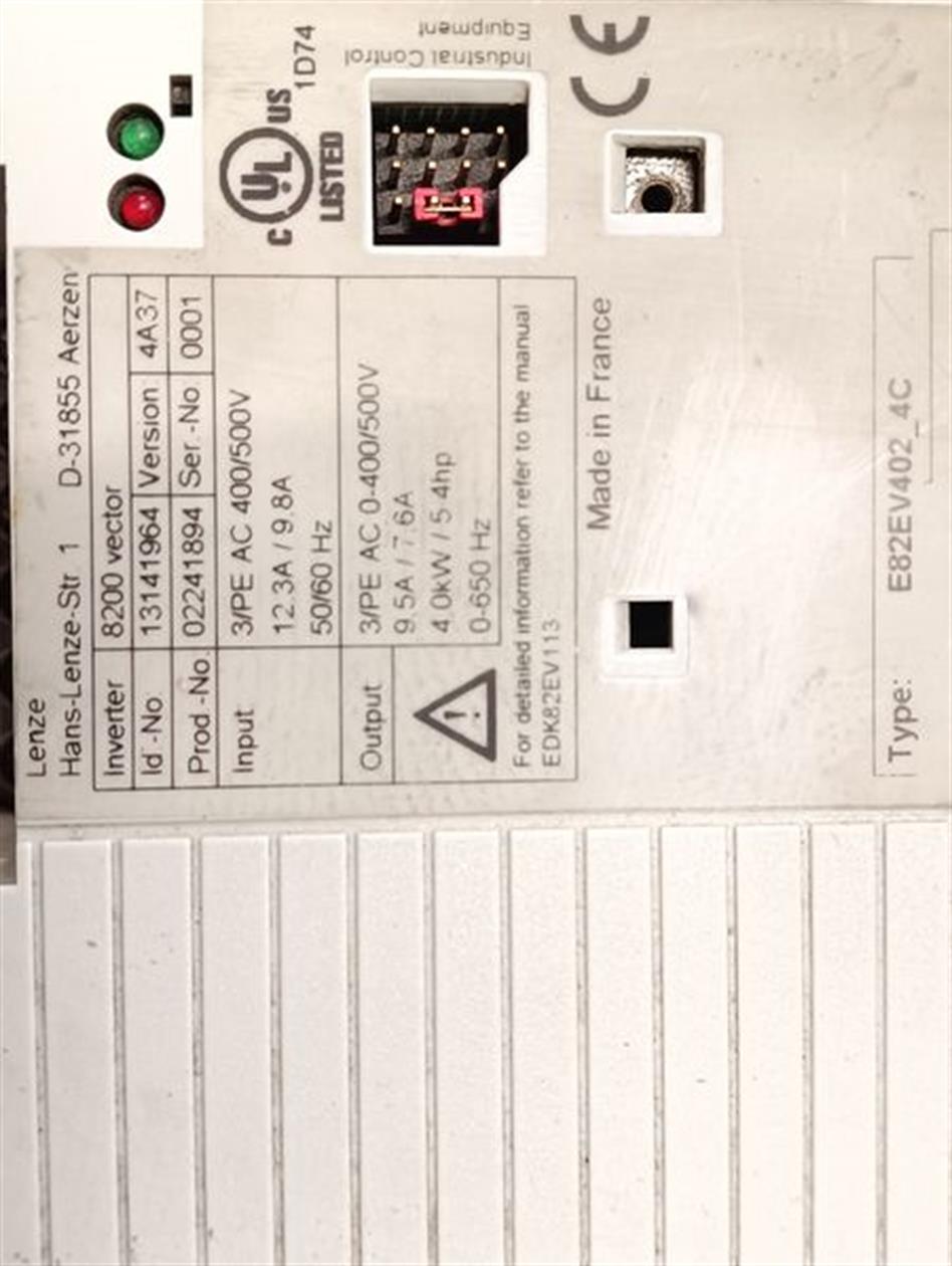 Lenze 8200 Vector E82EV302K4C E82EV302_4C 400V 3,0kW TESTED & GEBRAUCHT